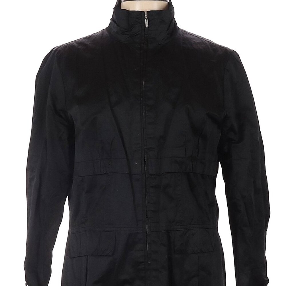 Chico's Metallic Black Utility Jacket